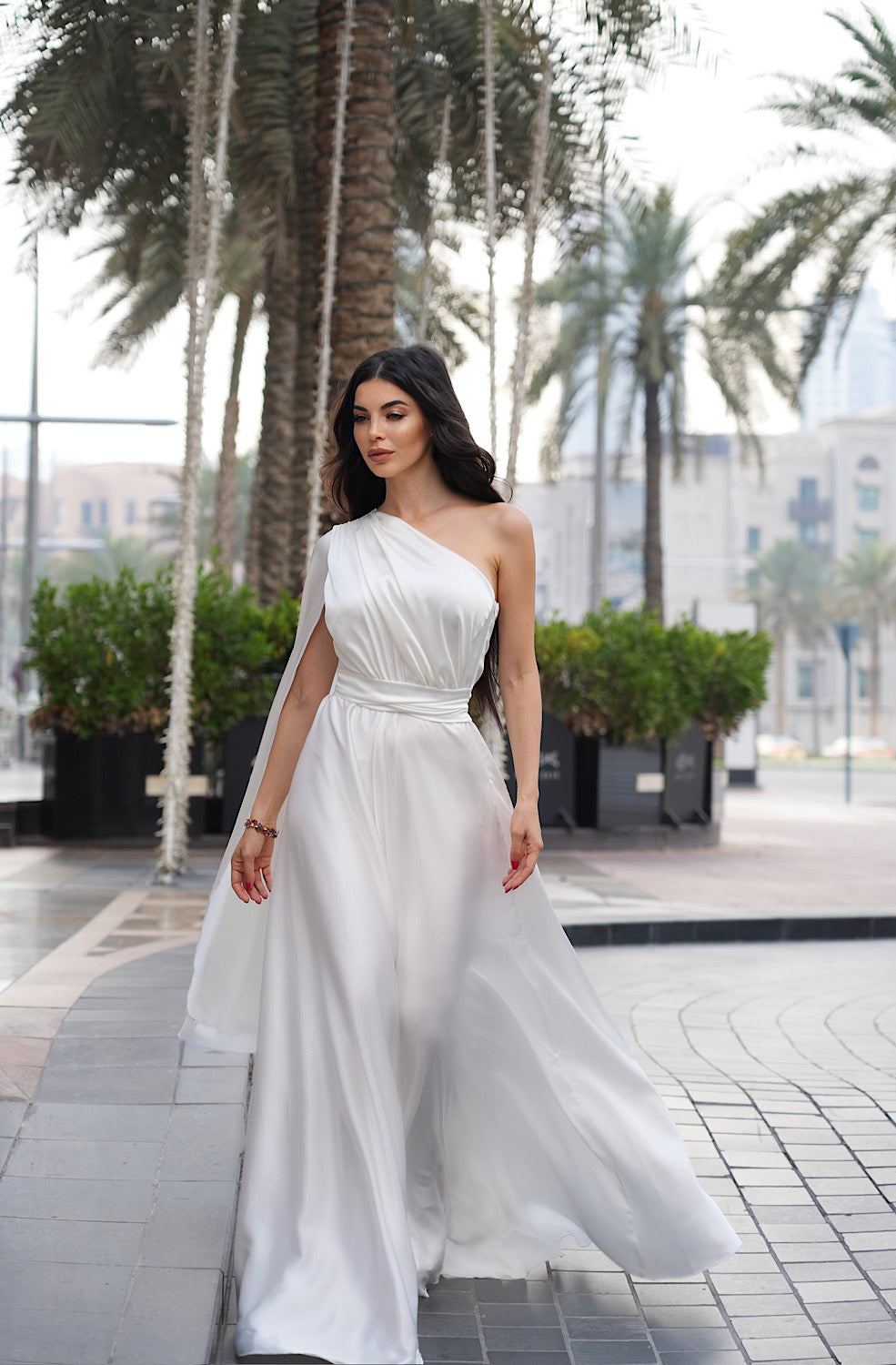 One Shoulder Long Dress